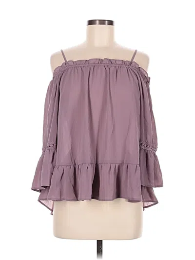 Pre-owned Charlotte Russe Sleeveless Blouse In Purple