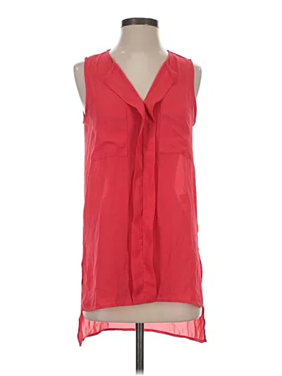 Pre-owned Charlotte Russe Sleeveless Blouse In Red