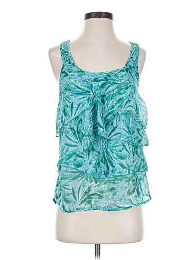 Pre-owned Charlotte Russe Sleeveless Blouse In Teal
