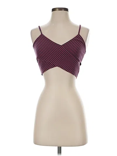 Pre-owned Charlotte Russe Sleeveless Top Burgundy Sweetheart Neckline Tops