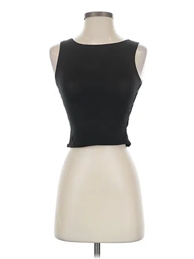 Pre-owned Charlotte Russe Sleeveless T-shirt In Black