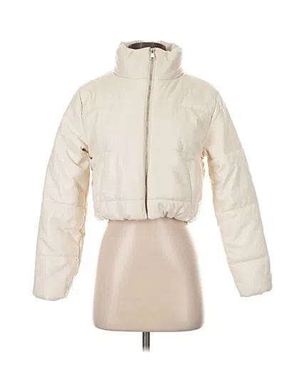 Pre-owned Charlotte Russe Snow Jacket In Ivory