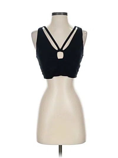 Pre-owned Charlotte Russe Tank Top Black Halter Neckline Tops