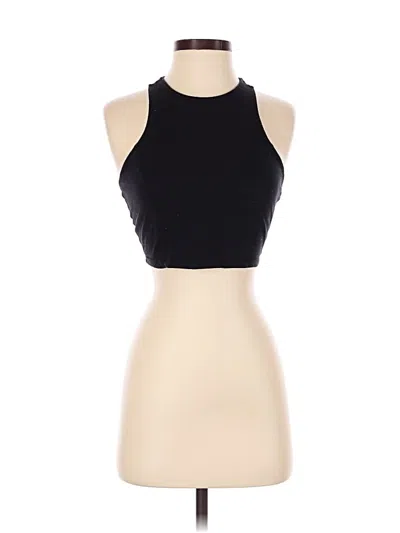 Pre-owned Charlotte Russe Tank Top Black Halter Neckline Tops