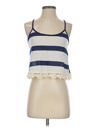 Pre-owned Charlotte Russe Tank Top Blue Halter Neckline Tops