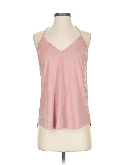 Pre-owned Charlotte Russe Tank Top Pink Halter Neckline Tops