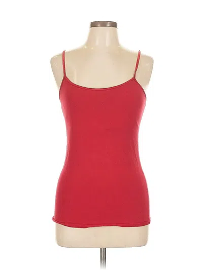 Pre-owned Charlotte Russe Tank Top Red Strapless Neckline Tops