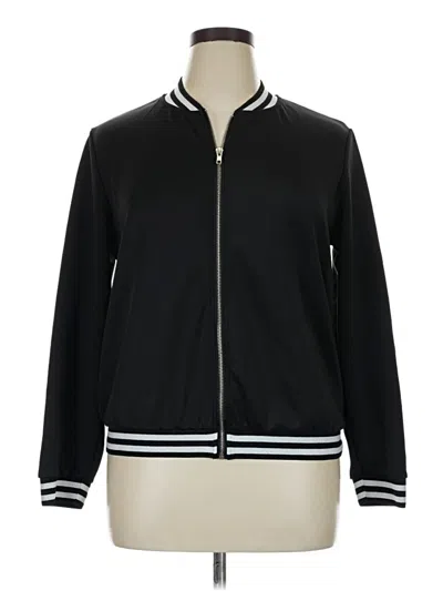 Pre-owned Charlotte Russe Track Jacket In Black