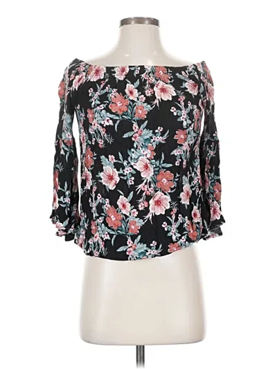 Pre-owned Charlotte Russe Tube Top Black Off The Shoulder Neckline Tops