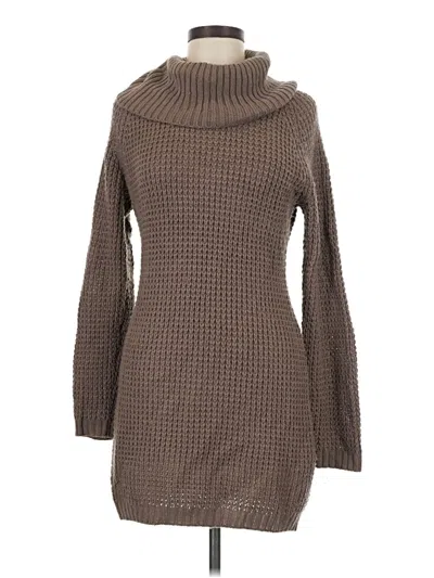 Pre-owned Charlotte Russe Turtleneck Sweater In Brown
