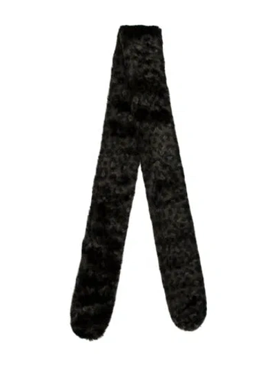 Pre-owned Charlotte Simone Acrylic Scarf In Green