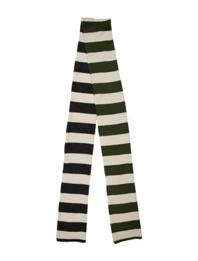 Pre-owned Charlotte Simone Cashmere Striped Scarf In Multi