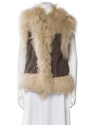 Pre-owned Charlotte Simone Vest In Neutral