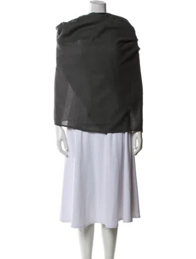 Pre-owned Charlotte Simone Wool Mock Neck Sweater In Gray