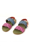 Charlotte Stone Chad Woven Slingback Sandal In Multi