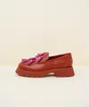 Charlotte Stone Chandler Tasseled Lug Sole Loafer