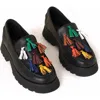 Charlotte Stone Chandler Tasseled Lug Sole Loafer