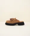 Charlotte Stone Herschel Tasseled Loafer Slide In Brown