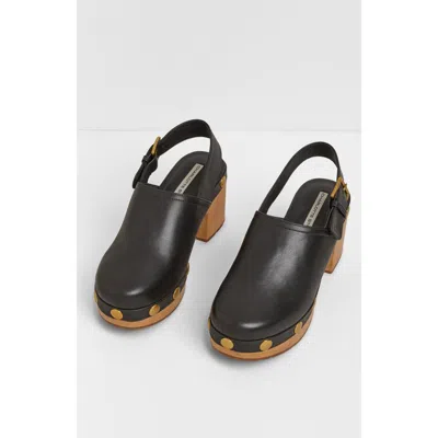 Charlotte Stone Jori Slingback Platform Studded Clog In Black