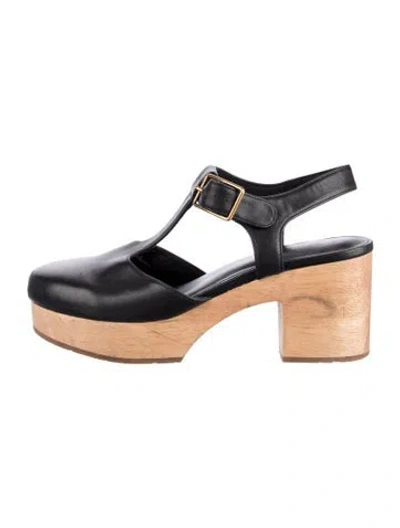 Pre-owned Charlotte Stone Leather Pumps In Black