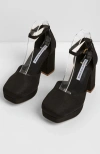 Charlotte Stone Libby Ankle Strap Platform Pump In Black