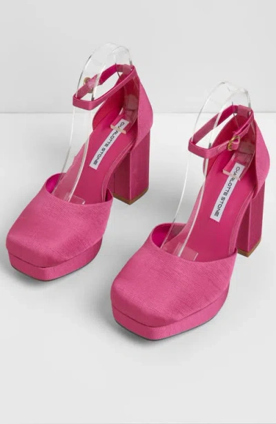 Charlotte Stone Libby Ankle Strap Platform Pump In Fandango