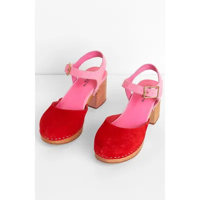 Charlotte Stone Maud Multicolor Ankle Strap Platform Clog
