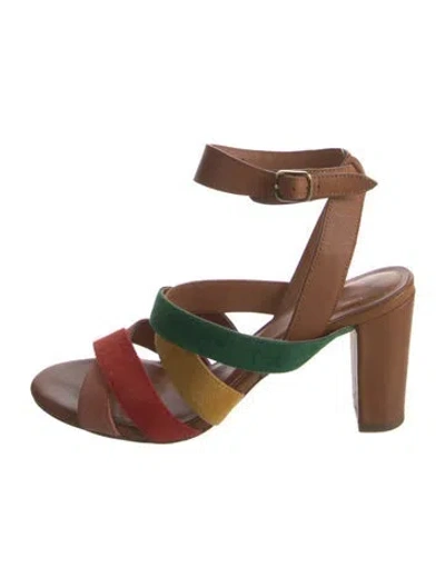 Pre-owned Charlotte Stone Patent Leather Sandals