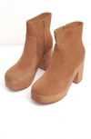 Charlotte Stone Paz Platform Clog Boot In Brown