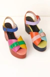 Charlotte Stone Raf Mismatch Platform Sandal In Multi