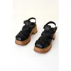 Charlotte Stone Roddy Platform Fisherman Clog Sandal In Black