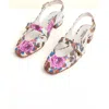 Charlotte Stone Rose Slingback Flat In Multi