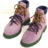 Charlotte Stone Tyler Lace-up Lug Sole Boot In Multi