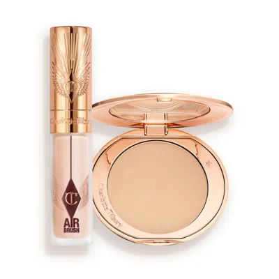 Charlotte Tilbury Airbrush Blur Complexion Perfecting Duo - Face Kit In Pink