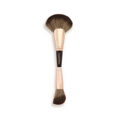 Charlotte Tilbury Airbrush Flawless Easy Soft Blur Bronzer + Blusher Brush - Rose Gold & Night Crims In Multi