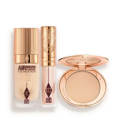 Charlotte Tilbury Airbrush Flawless Perfect, Conceal & Blur Trio - Face Kit In Gold