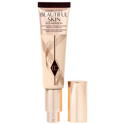 CHARLOTTE TILBURY BEAUTIFUL SKIN MEDIUM COVERAGE LIQUID FOUNDATION WITH HYALURONIC ACID 1 NEUTRAL 1 OZ/ 30 ML