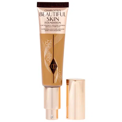 CHARLOTTE TILBURY BEAUTIFUL SKIN MEDIUM COVERAGE LIQUID FOUNDATION WITH HYALURONIC ACID 11 WARM 1 OZ/ 30 ML
