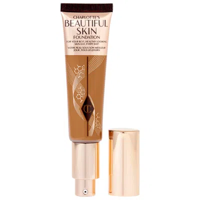 CHARLOTTE TILBURY BEAUTIFUL SKIN MEDIUM COVERAGE LIQUID FOUNDATION WITH HYALURONIC ACID 13 WARM 1 OZ/ 30 ML