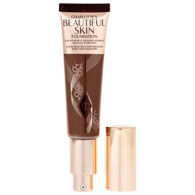 CHARLOTTE TILBURY BEAUTIFUL SKIN MEDIUM COVERAGE LIQUID FOUNDATION WITH HYALURONIC ACID 17 NEUTRAL 1 OZ/ 30 ML