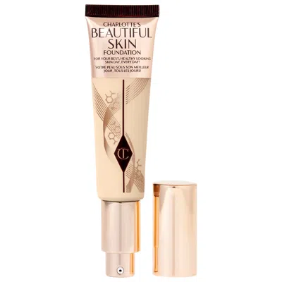 CHARLOTTE TILBURY BEAUTIFUL SKIN MEDIUM COVERAGE LIQUID FOUNDATION WITH HYALURONIC ACID 2 NEUTRAL 1 OZ/ 30 ML