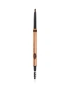 Charlotte Tilbury Brow Cheat Refillable Hair-like Eyebrow Pencil Dark Brown 0.003 oz/ 0.1 G In Dark Brown