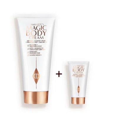 Charlotte Tilbury Charlotte's Magic Body Cream Full-size + Travel- Size Duo - 200ml + 50ml In Transparent