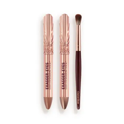 Charlotte Tilbury Exagger-eyes Easy Eyeshadow Stick & Blender Brush Kit - Eye Kit In Multi