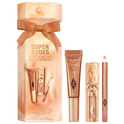 Charlotte Tilbury Lip And Cheek Trio Makeup Gift Set Supernudes