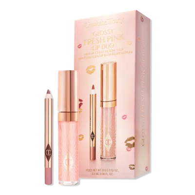 Charlotte Tilbury Mini Glossy Pink Lip Gloss + Lip Liner Set - Fresh Pink
