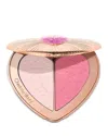 Charlotte Tilbury Pillow Talk Beauty Soulmates Airbrush Flawless Finish Brightening And Blush Powder Palette Flawless  In Flawless Pink