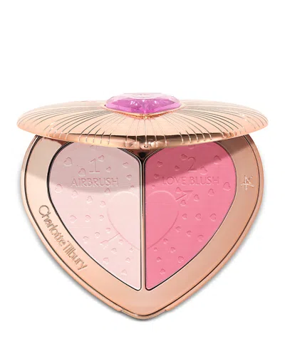 Charlotte Tilbury Pillow Talk Beauty Soulmates Airbrush Flawless Finish Brightening And Blush Powder Palette Flawless  In Pillow Talk Flawless Pink