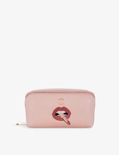 Charlotte Tilbury Pillow Talk Logo-print Woven Make-up Bag