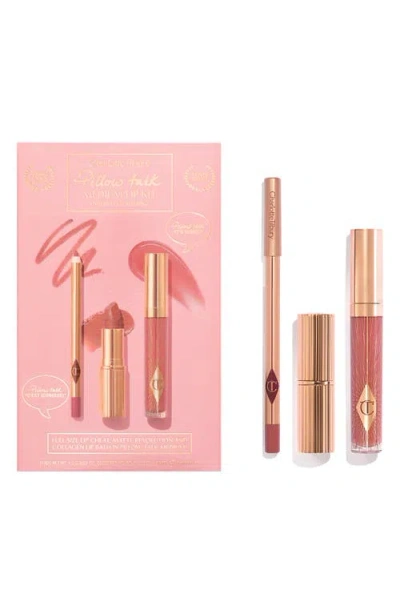 Charlotte Tilbury Pillow Talk Original Lip Kit $95 Value In Pink